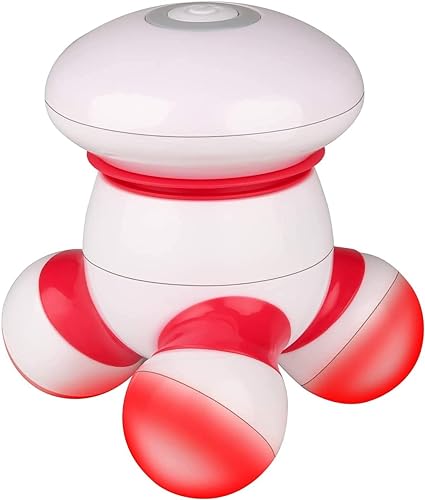 Cotsoco Mini-Handmassagegerät, tragbar, vibrierend, mit LED-Licht, ideal für Hand, Kopf, Nacken, Rücken, Arme, Gesicht, Schmerzlinderung