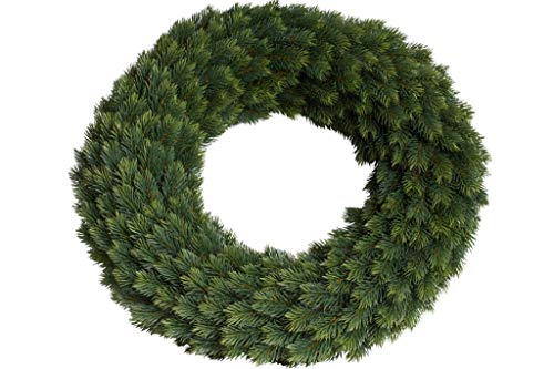 Künstlicher Edel-Adventskranz auf Strohkern, beidseitig gebunden (ca. 62 cm)