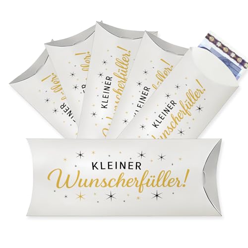Geldgeschenk Boxen 8 Stück, Kissenschachteln für Geldgeschenke Geburtstag und Weihnachten, Geldgeschenke Verpackung aus Papier mit Sternen Design für Gutscheine und kleine Aufmerksamkeiten