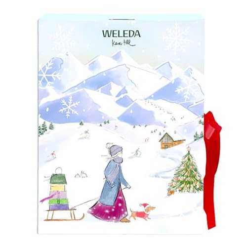 WELEDA Bio Adventskalender 2025 - Premium Naturkosmetik Weihnachts-Countdown Advent Kalender Chalet mit Gesichtspflege & Körperpflege Geschenken für ein besonderes Adventserlebnis für Männer & Frauen