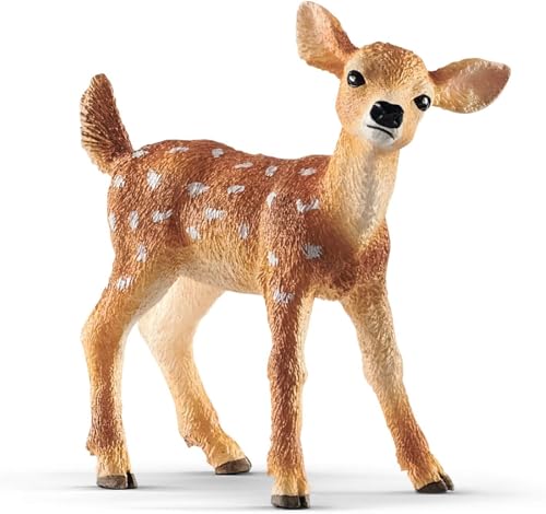 SCHLEICH WILD Life | Weißwedelkalb 14820 | detailgetreue Tierfiguren | Zoo Spielzeug | Geschenk für Jungen & Mädchen | Deko für Geburtstag & schöne Sammelfigur | Spielfigur ab 3 Jahren | 5 x 2 x 5 cm