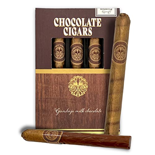 Zigarren Geschenk für Weihnachten Geburtstag Hochzeiten Männergeschenk Herrengeschenk, Gianduja-Haselnuss-Milchschokolade mit Vanillegeschmack Geschenkidee!