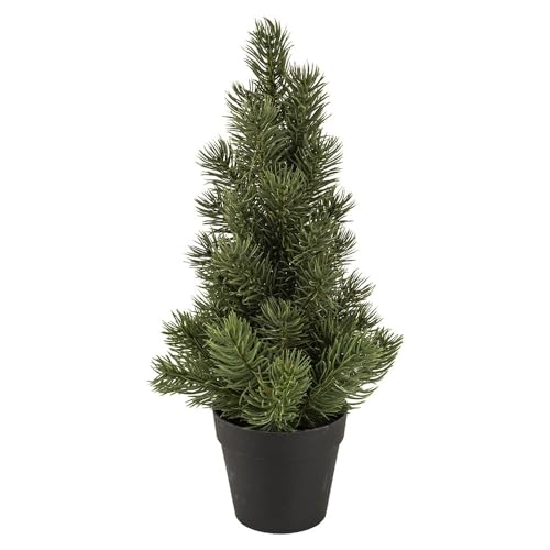 Ideen mit Herz | Tannenbaum im Topf | Künstlicher Weihnachtsbaum | Tisch-Deko | Weihnachten | 33cm hoch