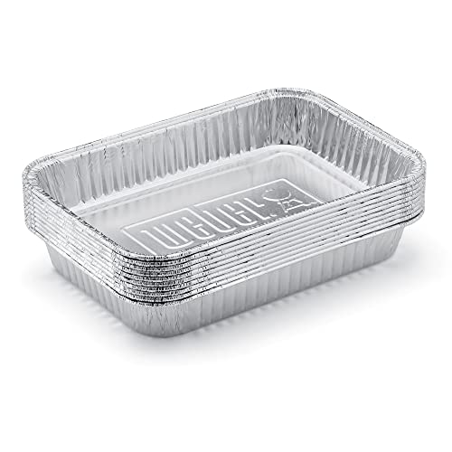 Weber 6415 Tropfschalen, 1er Pack (1x10 Stück), Silber