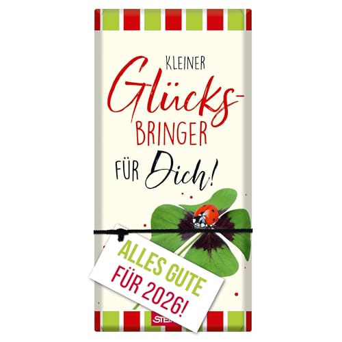 STEINBECK Neujahr 2026 Glücksbringer Geschenk-Schokolade 100g Tafel Ganz viel Glück für Dich Silvester Jahreswechsel Glück Gastgeschenk