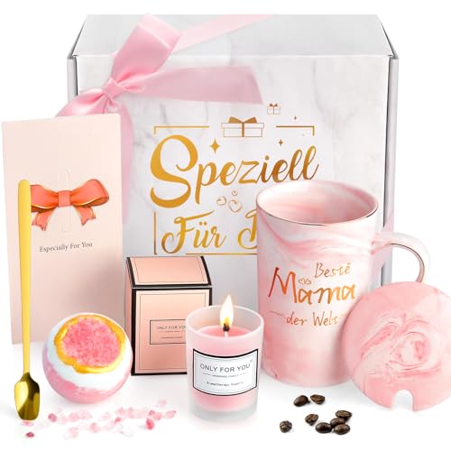 Geschenke für Mama, Geburtstagsgeschenk für Mama, Muttertagsgeschenk, Muttertag, Geschenke zum Muttertag, Geschenke für Mama Weihnachten, Valentinstag zum Geschenk für Mama, 340ml Tasse Mama