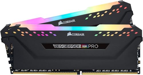 CORSAIR VENGEANCE RGB PRO 32GB (2x16GB) DDR4 3200(PC4-25600)C16 PC Arbeitsspeicher – schwarz