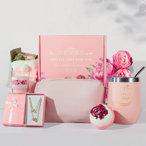Geburtstag Geschenke für Frauen, Happy Birthday Basket, Körper entspannende Bad SPA Geschenk für Sie, Geschenkkörbe für Frauen Freundschaft Schwester weiblich Freund Freundin Mutter