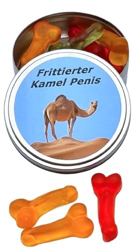Frittierter Kamel Penis aus der Dose Scherzartikel Lustige Geschenkidee Party Brüller Spaßgeschenk Halloween Geburtstagsgeschenk.