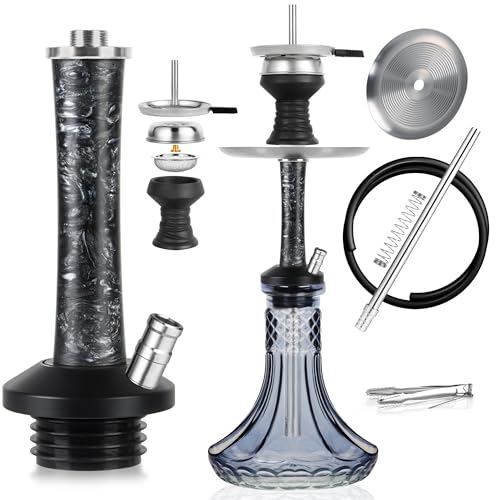 REANICE Hookah Set Complete Portable Shisha Die Edelstahlstange ist sehr langlebig Shisha ¡ꡧBlake¡ê?