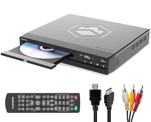 Oakcastle DVD100 DVD Player für Fernseher, HDMI 1080p Upscaling, CD-Player