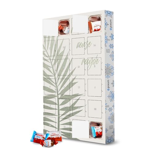Adventskalender mit Produkten von Kinder® Umweltbewusst leben artboxONE Adventskalender Typografie
