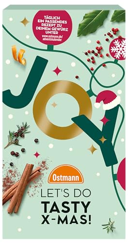 Ostmann Gewürze - Adventskalender 2025 | Gewürzkalender mit 24 abwechslungsreichen Gewürzmischungen zum Probieren | Leckere Rezepte zu jedem Gewürz | Geschenkidee für Advents- & Weihnachtszeit
