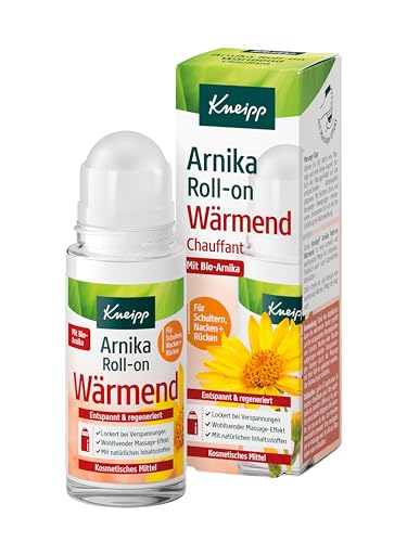 Kneipp Arnika Roll-on Wärmend - Massageroller lindert & lockert Verspannungen & Schmerzen im Nacken, in Schultern, Rücken & Muskeln - ideale Entspannung nach Sport & Arbeit Dank Wärmewirkung - 50ml