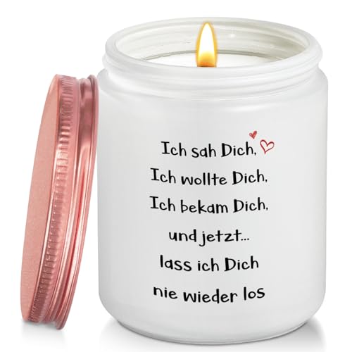 LUXHOMY Geschenk für Sie, Geburtstag Valentinstag Jubiläum Geschenk für Freundin Partner Mein Frau Ehefrau, Kerzen Geschenke für Sie, Ich Liebe Dich Geschenke für Sie - Lavendel Duftkerze (200g)