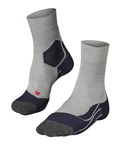 FALKE Herren Laufsocken RU3 Comfort M So Lyocell Funktionsmaterial antiblasen 1 Paar, Grau Lightgrey 3406, 44-45