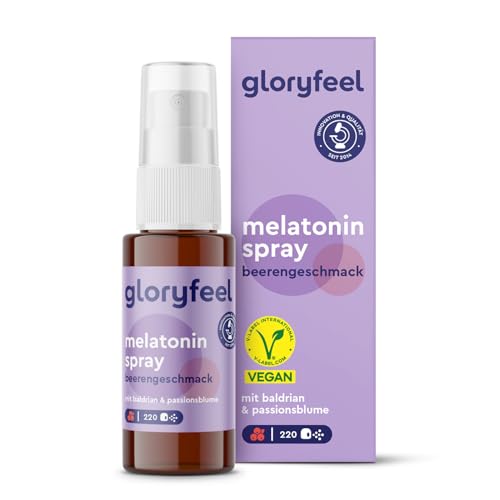 Melatonin Spray Beere - Premium: 5-fach höher dosiert* für 220 Tage + Passionsblume, Baldrian, Melisse, Lavendel, Vitamin B6 & B1 - Sleep Spray ohne Alkohol, Zuckerfrei und Vegan