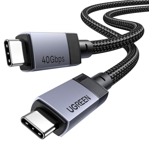 UGREEN USB C Kabel, USB 4 Kabel, 240W Ladekabel USB-C, 1M Schnellladekabel mit 8K Videosignalübertragung Datenkabel, kompatibel mit iPhone17/Air/MacBook Pro/Monitor/Dockingstation/iPad (40 Gbps 1M)