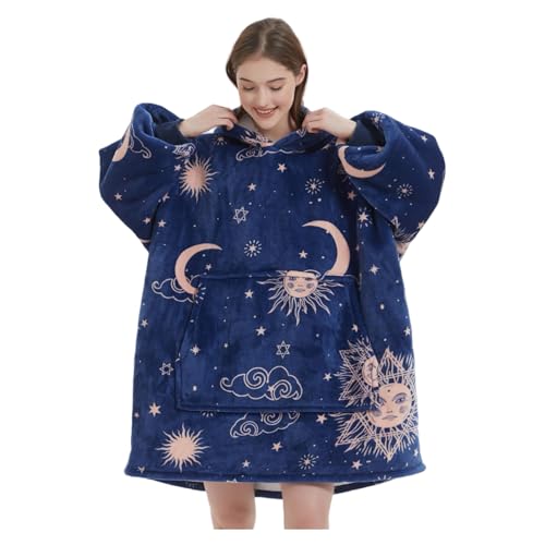 FELOVE Übergroße Hoodie Sweatshirt, Original Decke Sweatshirt, super weiche gemütliche warme komfortable Riesen-Hoodie, Geeignet Kapuzenpullover für Erwachsene, Männer, Frauen, Jugendliche