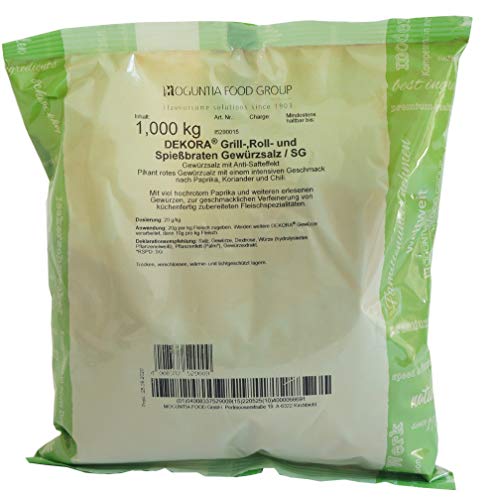 DEKORA® Antisaft Grill-, Roll- und Spießbraten Gewürzsalz 1kg SG - Indasia