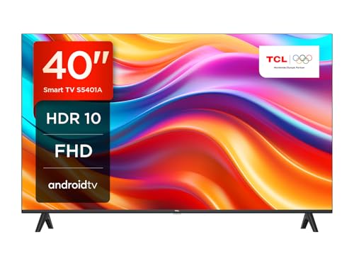 TCL 40S5401A, 40 Zoll Fernseher, FHD, HDR smart TV unterstützt bei Android TV (Kindermodus, Dolby Audio, kompatibel mit Google Assistant)