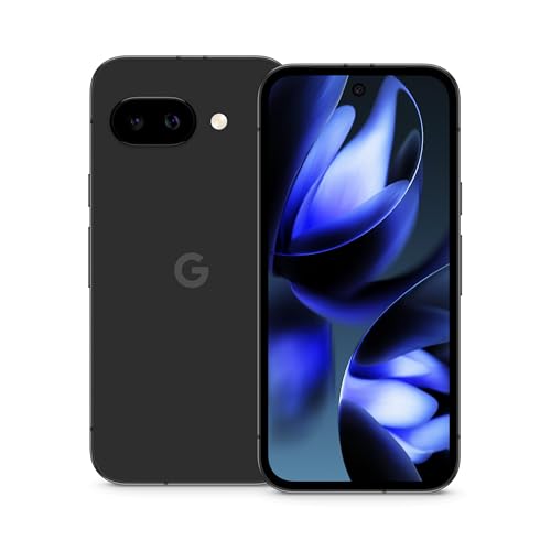 Google Pixel 9a: Android-Smartphone ohne SIM-Lock, mit KI-Kamera, 24 Stunden Akkulaufzeit und leistungsstarken Sicherheitsfunktionen – Obsidian, 128GB