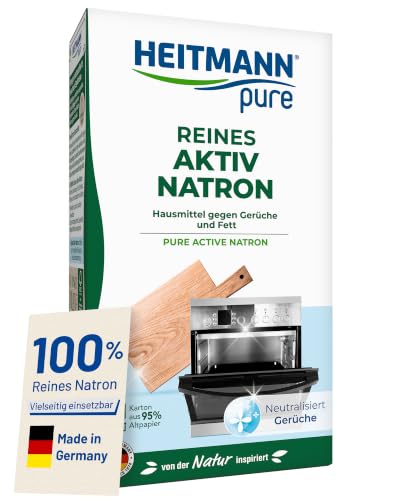 HEITMANN pure Reines Aktiv-Natron 450 g | Allzweckreiniger gegen Fett, Gerüche & Flecken im ganzen Haus | Vielseitiges Reinigungsmittel für Haushalt, Küche & Wäsche