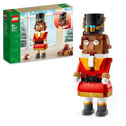LEGO Nussknacker, Nussknacker-Figur, weihnachtliches Bauset für Jungen und Mädchen, Kinder, Weihnachtsdeko, Spielzeug zum Sammeln, lässt Kinder fantasievoll Spielen 40640