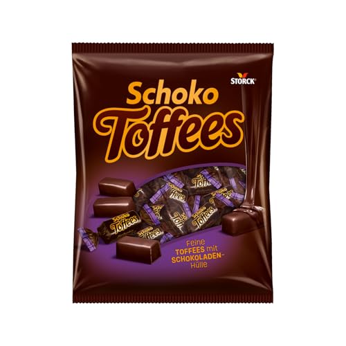 Schoko Toffees - 1 x 325g - Schokoladen Toffees mit feinherbem Schokoladenüberzug (30 Prozent)