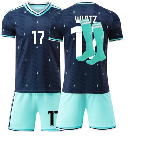 Fussball Trikot Kinder und Erwachsene 2026 Deutschland Fußball Trikots, Heim/Auswärts Fussball Trikot, Fussballtrikot Jungen Herren Football T-Shirt, Short und Socken Set