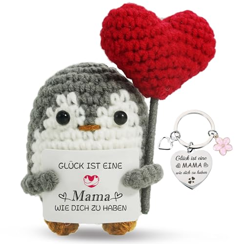 ZIENZENGYA Geschenke für Mama Geschenk, Weihnachtsgeschenke für Mama Geburtstagsgeschenk, Muttertagsgeschenk, Geschenke für Frauen Geschenk, Beste Mutter Pinguin Muttertag Weihnachten