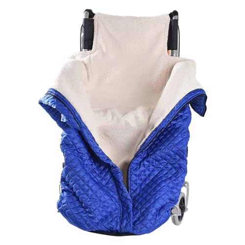 Winddichte Wärme Rollstuhl Decke Beindecke, Winter Rollstühle Schlupfsack Fusssack Erwachsene, Verdickter Plüsch Kniedecke für Rollstuhlfahrer, Universelle Passform Rollstuhldecke für Rohlstuhlfahrer