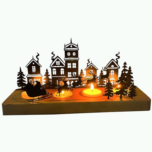 Advent Kerzenhalter, Adventskranz Teelichthalter 28 x 12.5 x 8 cm