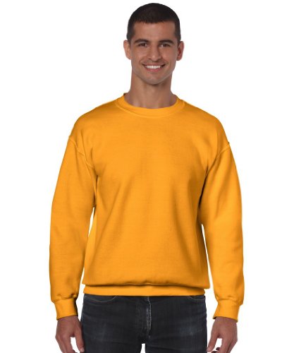 Gildan Herren Sweatshirt Heavy Blend Crewneck Gold L