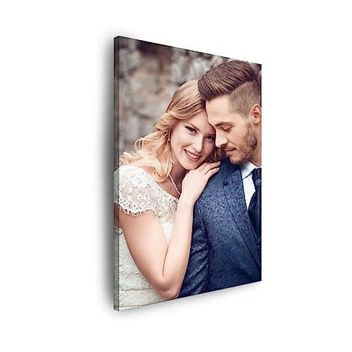 GP TONER Ihr FOTO auf Leinwand Personalisierte Foto Ihr eigenes Bild auf Leinwand mit Holzrahmen Kunstdruck Bild Foto 70x100 cm