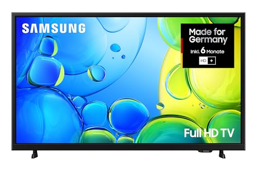 Samsung Full HD F6009F 32 Zoll (81 cm) LED Flachbildfernseher, PurColor-Technologie, HDR, Object Tracking Sound Lite, Knox Security, One UI Tizen, Smart TV, Unbegrenzt kostenlose Inhalte