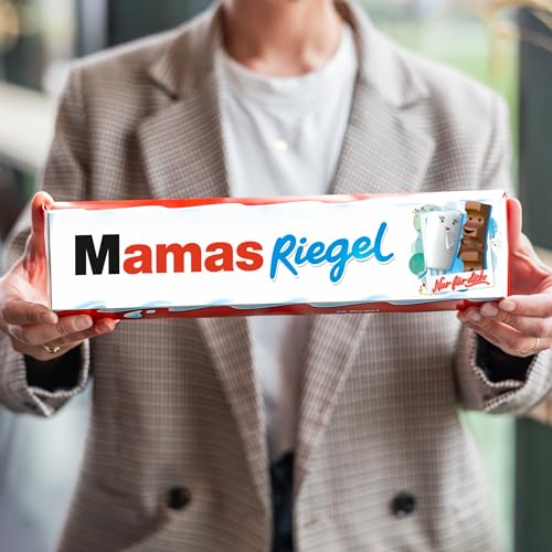XXL kinder Riegel personalisiert mit Name - Personalisiertes Muttertagsgeschenk & Vatertagsgeschenk Personalisiertes Schokolade mit 3x 10er Packung kinder Riegel (630 Gramm)