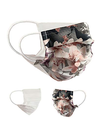 BaF Community Masken 2 per Pack Set Unisex Behelfsmaske Wendbar Mundschutz Maske Mund und Nasenschutz Wendemaske mit Motiv Baumwolle BCI Waschbar