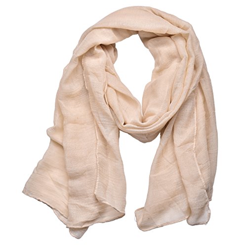 Outrip Damen Baumwollschals Damen Leichter Weicher Modeschal Hals Fester Wickelschal (ZBirdPink)