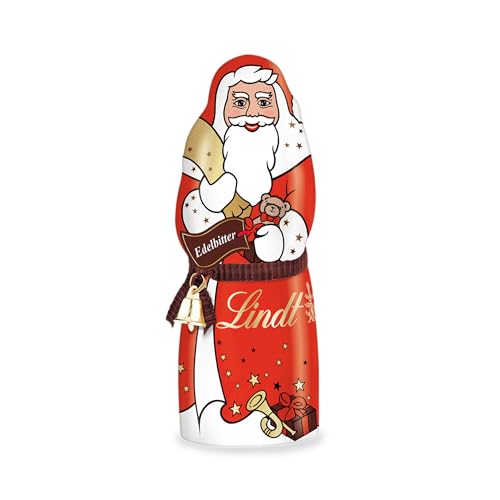 Lindt Schokolade | Weihnachtsmann Edelbitter | 70g | Santa aus feinster Edelbitter Schokolade | edle Weihnachtsfigur zum Verschenken in der Weihnachtszeit