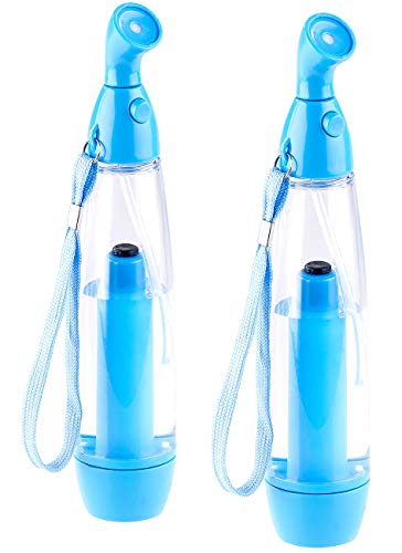 PEARL Wasserzerstäuber Kühlung: 2er-Set Pumpdruck-Wasser-Zerstäuber zur Abkühlung, je 75 ml (Wassersprüher Kühlung, Wasser-Nebler, Sprühventilator)