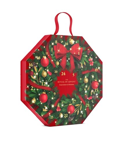 RITUALS Adventskalender 2025 – The Ritual of Advent: Festlicher Weihnachts-Countdown im Adventskranz Design mit 24 luxuriösen Körperpflege-, Beauty- und Home-Geschenken für Sie und Ihn