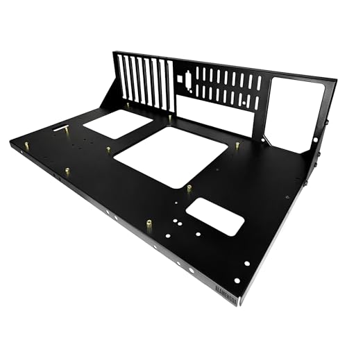 DIY Pc-Prüfstand, ATX offenes Chassis-Gestell für ATX/M-ATX/ITX-Motherboards, breit ausgelegte Wärmeableitung Open Air Pc Gehäuse, SSD Motherboard-Zubehör (ATX)