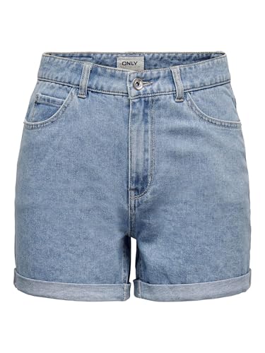 ONLY Female Jeans-Shorts ONLVEGA Hohe Taille Normal geschnitten Jeans-Shorts