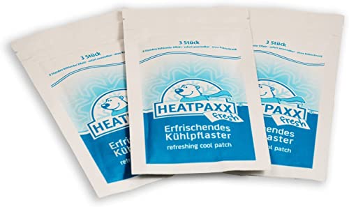30x HPXfresh® Kühlpflaster mit Menthol | 10 x 3 Pflaster zur Abkühlung und zur sofortigen Erfrischung | Kühlpatch - Fieberpflaster 12x5cm