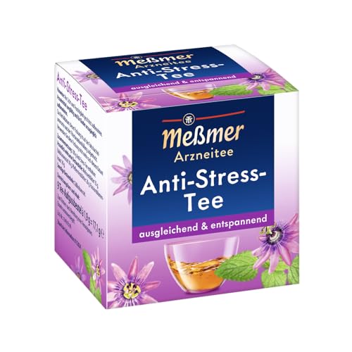 Meßmer Anti-Stress Tee | ausgleichend & entspannend | Arzneitee | 9 Teebeutel