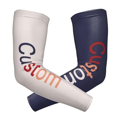 Generisch Personalisierte Ärmlinge Arm Sleeve Armstulpen für Damen Herren Jugend, Ärmel ​mit UV Sonnenschutz, Tattoo Abdeckung, Kühlende Armabdeckung für Laufen, Reiten, Golf, Basketball