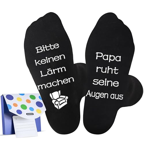 Jeasona Geschenk für Papa Weihnachten Papa Geschenk Geburtstag von Tochter Vatertagsgeschenk für Papa Der Alles Hat Weihnachtsgeschenke Vater Socken