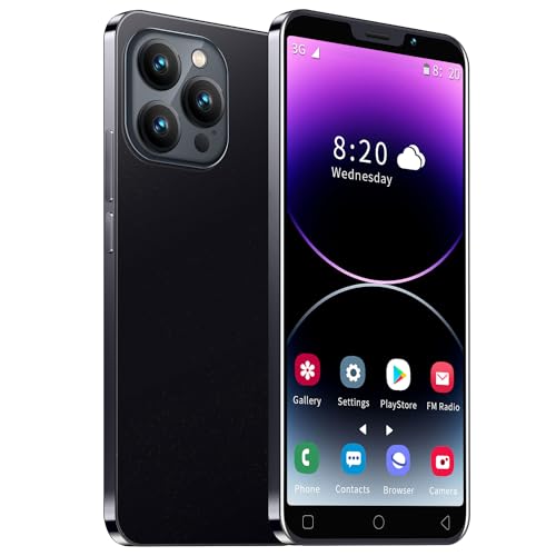 Günstige Smartphones, 5,0 Zoll IPS Display, 16GB ROM, 128GB, erweiterbar, Android 9.0, Dual-SIM-Handy, 3000 mAh Akku für, Einfaches Mobiltelefon Mobiltelefone (MTGud-MT15P-Black)