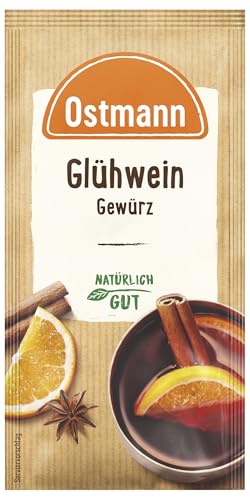 Ostmann Gewürze – Glühwein-Gewürz, Gewürzmischung für Glühwein, Punsch, Feuerzangenbowle & Kinderpunsch, ideal für die Winter- und Weihnachtszeit, vegan, 12 g (1er Pack)
